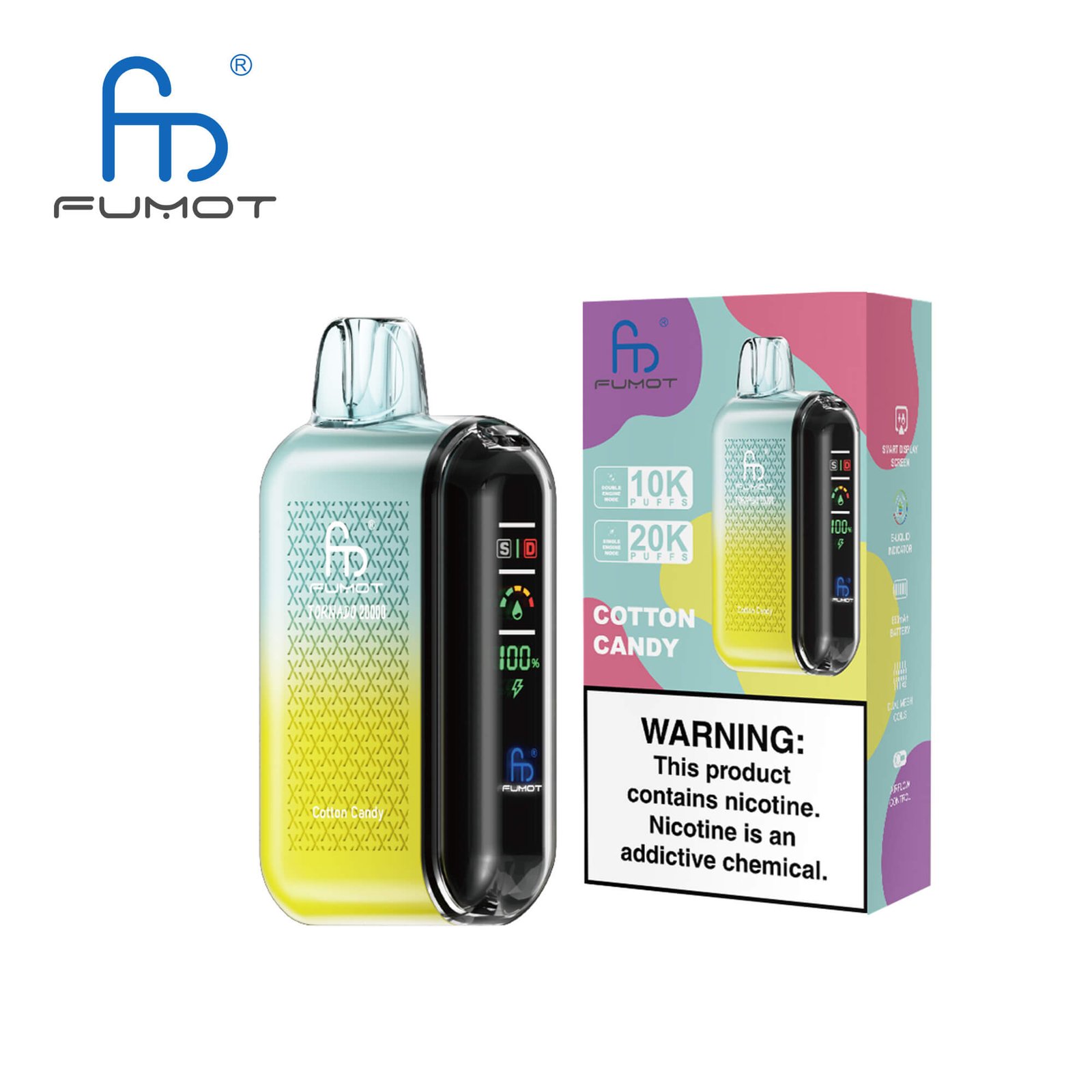 Fumot Tornado 20000 Puffs Disposable Vape