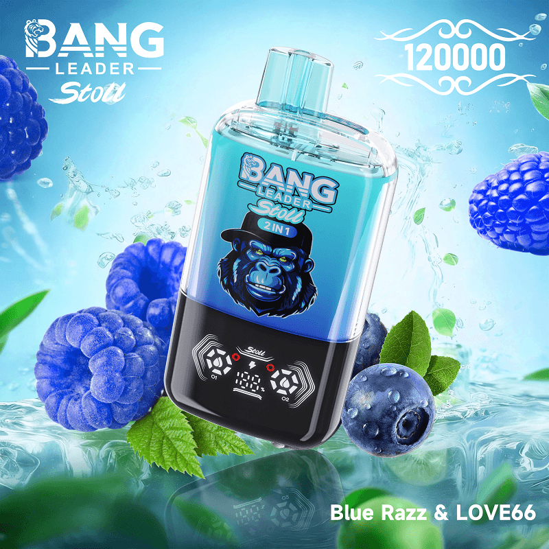 Bang Leader 120k Puffs 2 in 1 Dual Flavor Disposable Vape - Smart LED Display Crystal Vape - Image 2