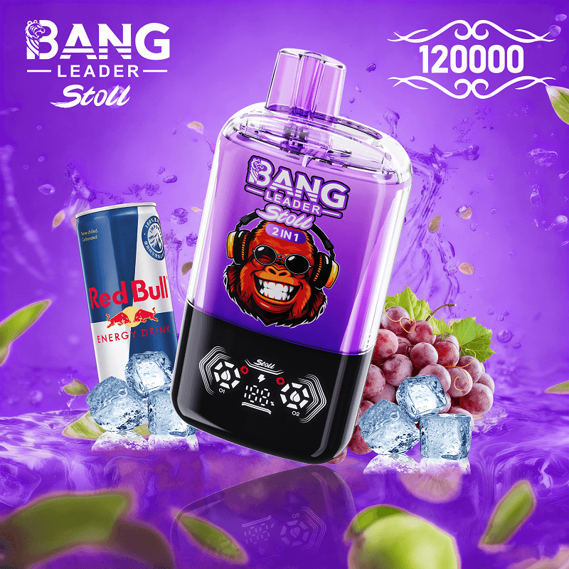 Bang Leader 120k Puffs 2 in 1 Dual Flavor Disposable Vape - Smart LED Display Crystal Vape - Image 3