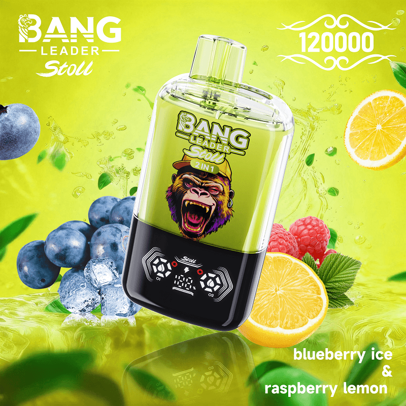 Bang Leader 120k Puffs 2 in 1 Dual Flavor Disposable Vape - Smart LED Display Crystal Vape - Image 5