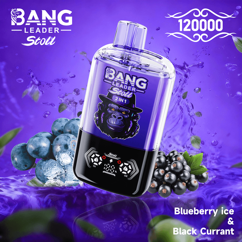 Bang Leader 120k Puffs 2 in 1 Dual Flavor Disposable Vape - Smart LED Display Crystal Vape - Image 4