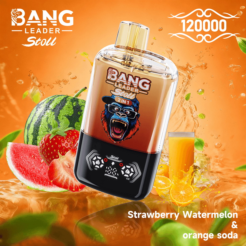 Bang Leader 120k Puffs 2 in 1 Dual Flavor Disposable Vape - Smart LED Display Crystal Vape - Image 6