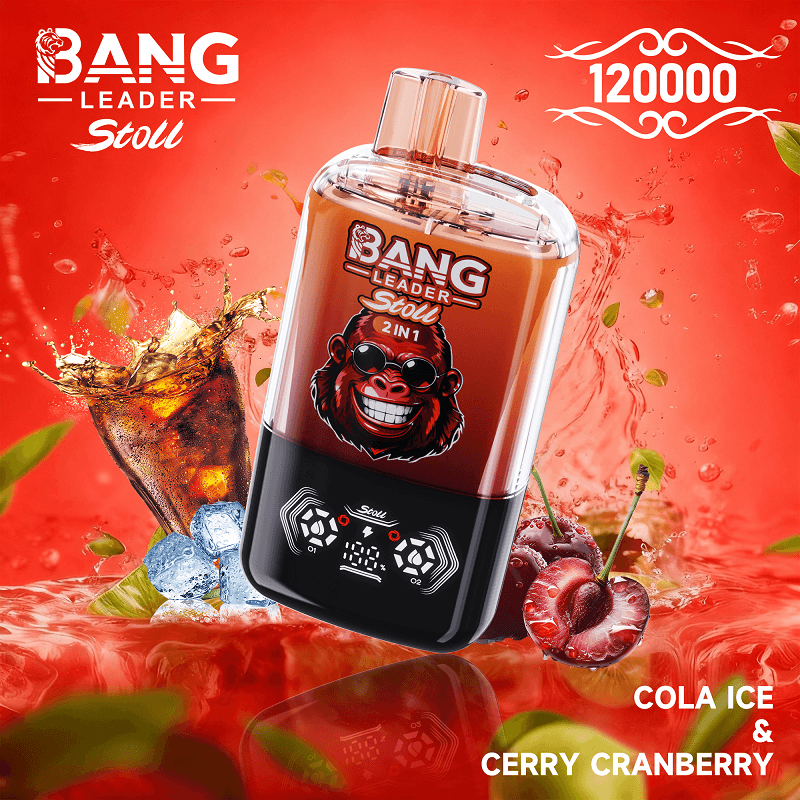 Bang Leader 120k Puffs 2 in 1 Dual Flavor Disposable Vape - Smart LED Display Crystal Vape - Image 7