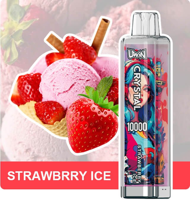 Uwin Crystal 10000 Puffs Rechargeable Disposable Vape with RGB Light & Mesh Coil - Image 3
