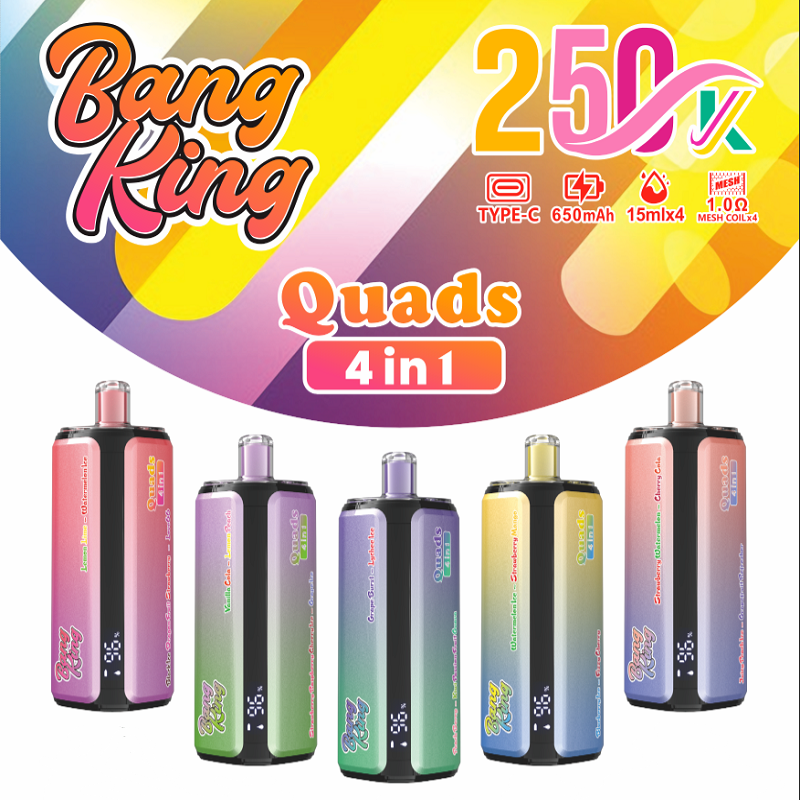 bang king 250k 4in1 flavors puffs